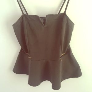 Olive green peplum tank top from Charlotte Russe!